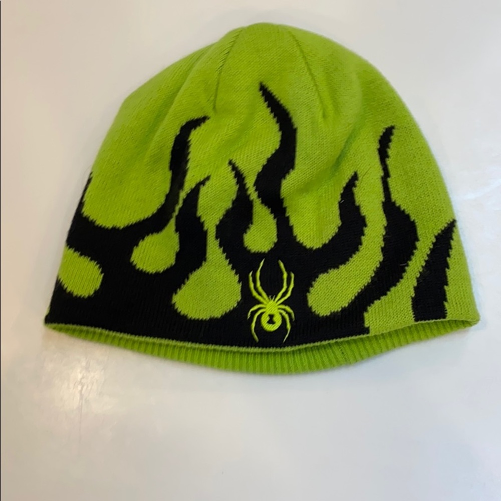 Spider neon flame hat